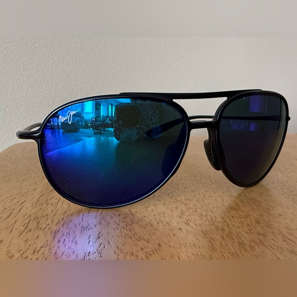 Maui Jim Blue Aviator Sunglasses